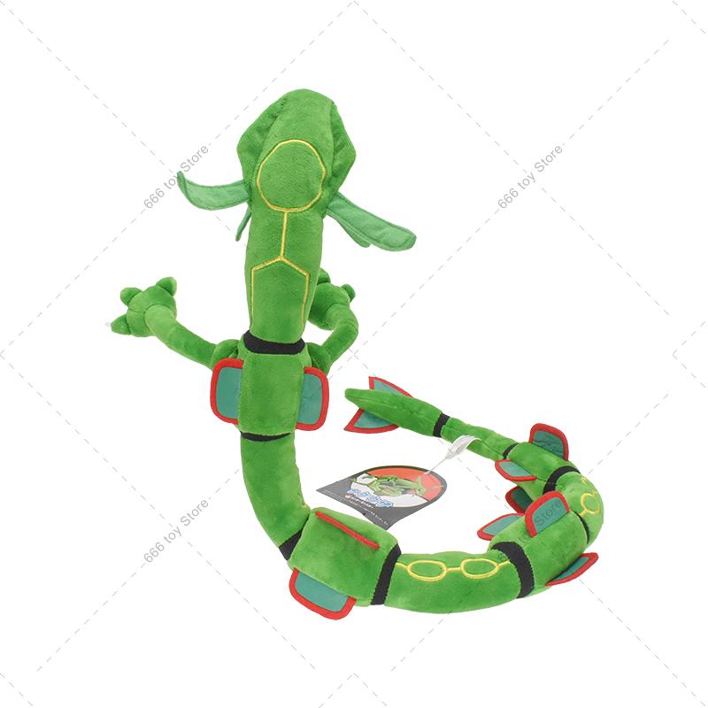 75Cm Pokemon Plush Rayquaza Shiny Rayquaza Green Black Peluche Stuffed Doll Toys Gifts For Kids Birthday Christmas