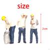 1:87 People Figurines Miniature Model for Display Layout Decoration