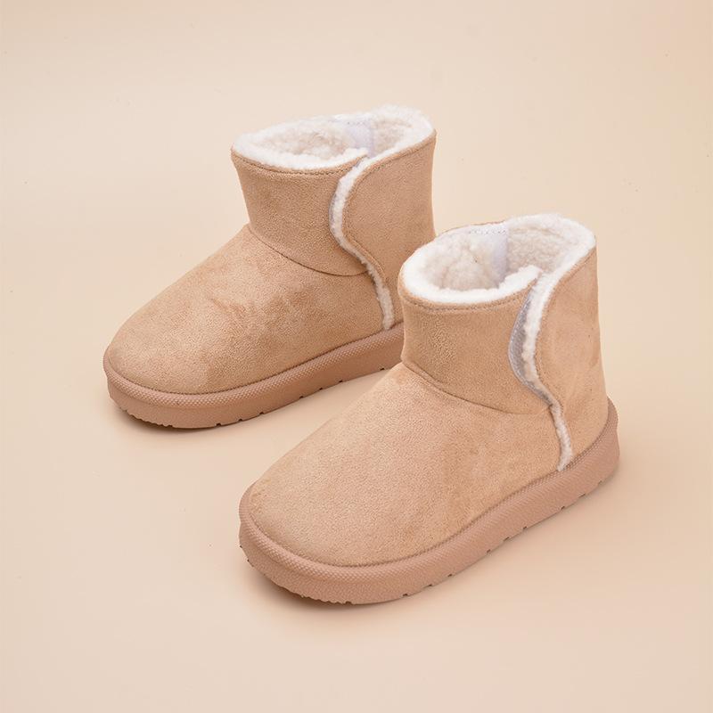 Warm baby snow boots plush children's short boots