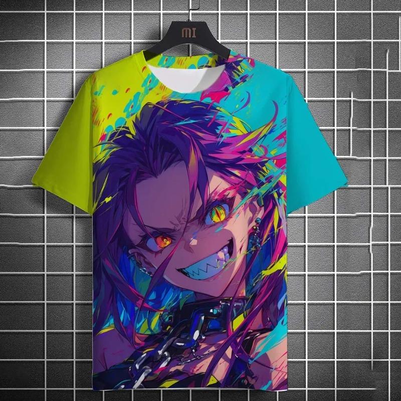 Men's T-shirt Fashion Cartoon Sexy Girl graphic T shirts Summer Casual harajuku streetwear 3D Printed Hip Hop Unisex Top Tees