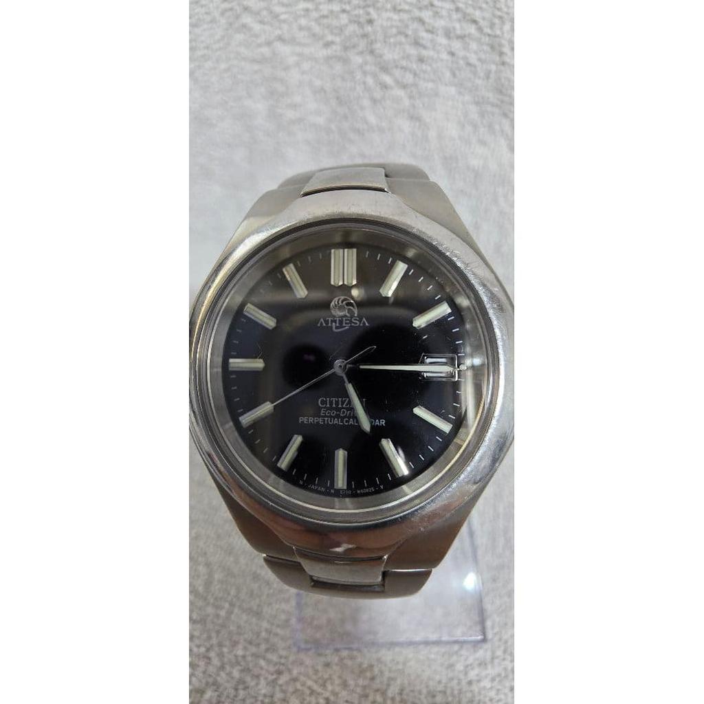 Used CITIZEN ATTESA Eco Drive Titanium Men's Watch Working Item