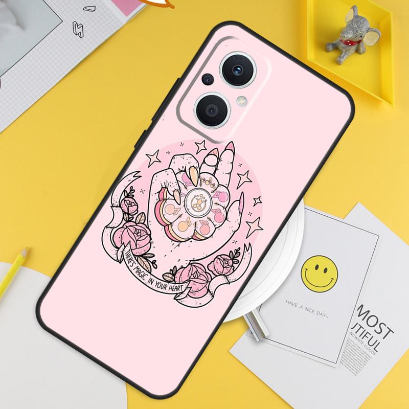 Girly Pastel Witch Goth Pattern For OPPO Reno 14F 13F 12F 11F 13 12 11 10 14 Pro 7 8 Lite 8T OPPO Find X5 X6 X8 X9 Pro Case