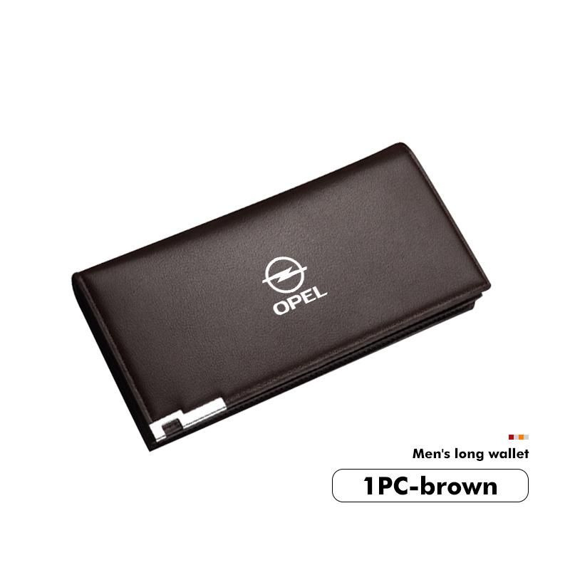 Portafoglio Portadocumenti Porta Carte di Credito Porta Targa Auto da Uomo Per Opel Corsa Astra H G J Insignia Vectra Zafira Meriva