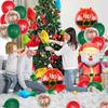 26pcs Christmas Decoration Balloon Set, Christmas Bulb Shape Aluminum Foil Balloon, Santa Claus, Christmas Party