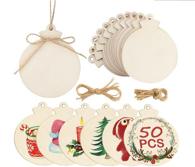 Christmas ornament Wood Unicorn Crafts Unfinished Wood Unicorn Cutouts Wooden Unicorn Hanging Ornaments DIY Craft Gift Tags