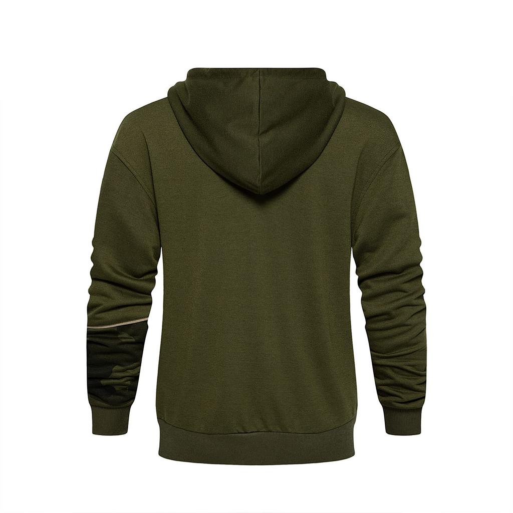 Men'S Hooded Sportswear Two-Piece Long Sleeve Hooded Coat+Sportswear Suit
