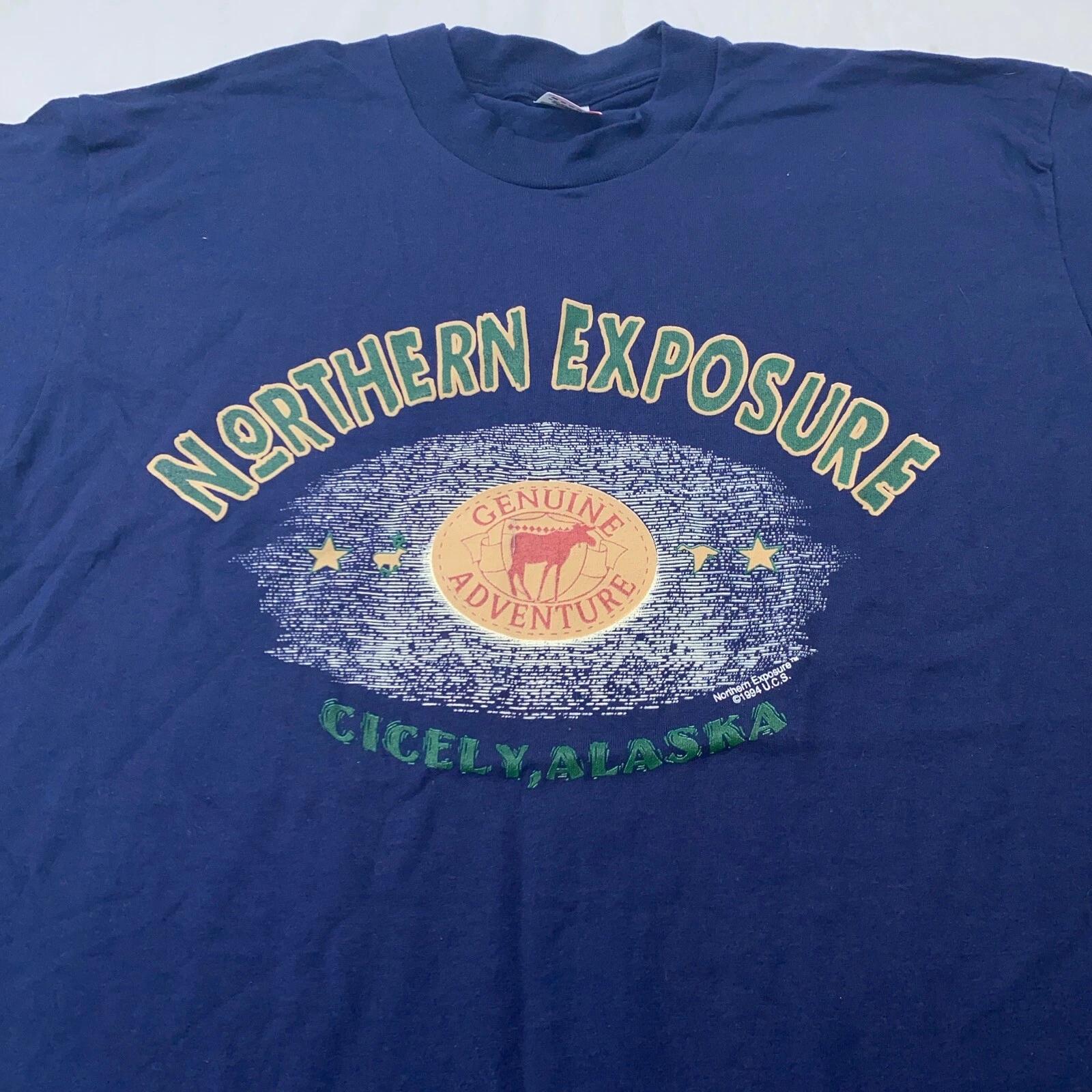 

vtg 90s NORTHERN EXPOSURE GENUINE ADVENTURE CICELY ARIZONA T-Shirt XL tv show M