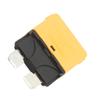 Yellow Manual Reset Blade Fuse 20A Circuit Breakers 28VDC for Vehicles Low Voltage Yachts Ships