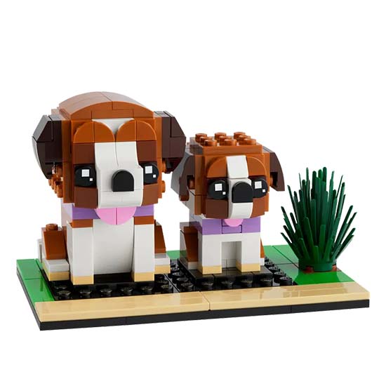 LEGO BrickHeadz Saint Bernard Dog and Puppy Set 40543