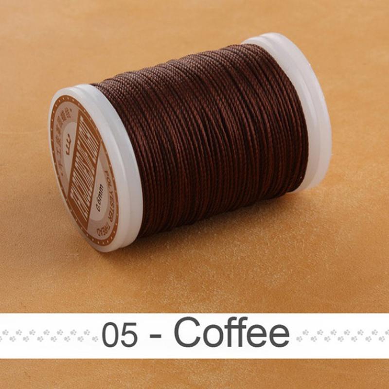 2021 Leather Craft Sewing Leather Round Wax Thread 0.6 Mm Round Wax Thread