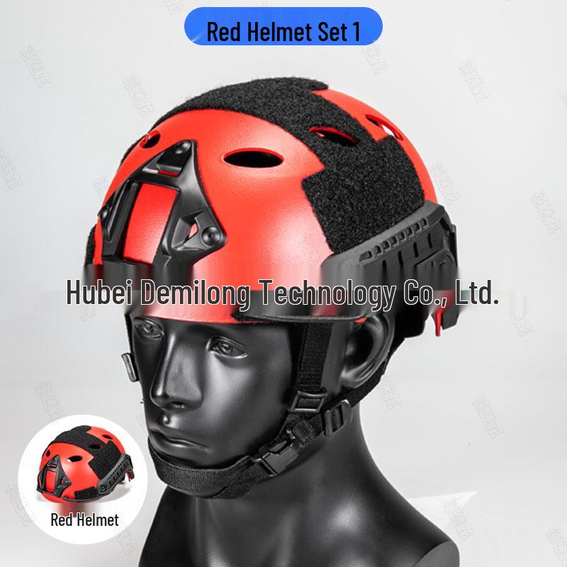 Set Casco di Salvataggio Nero e Rosso: Pronti per il Salvataggio da Terremoti e Acqua con Accessori Personalizzati
