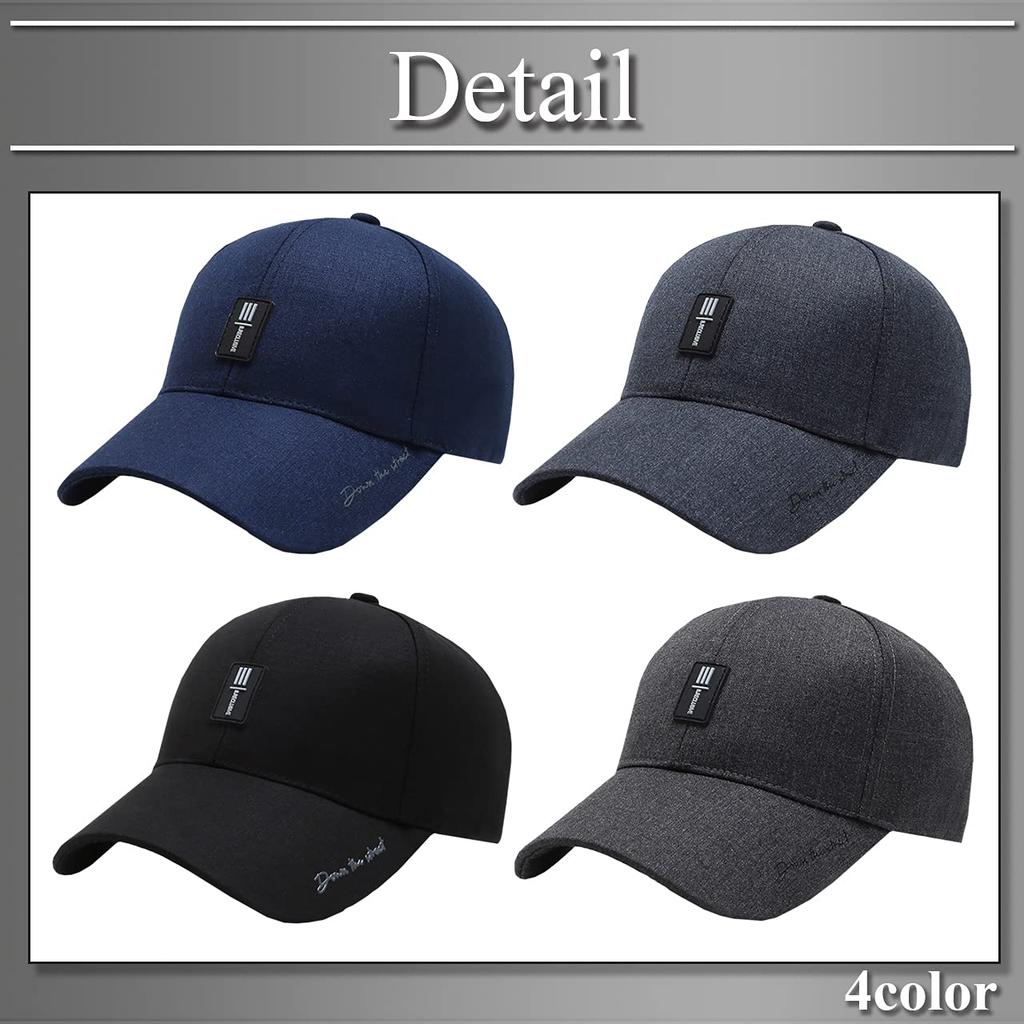 BUZZxSELECTION English Logo Stylish for Sports and CAP124 Men's Cap, Running, (03 Black)
