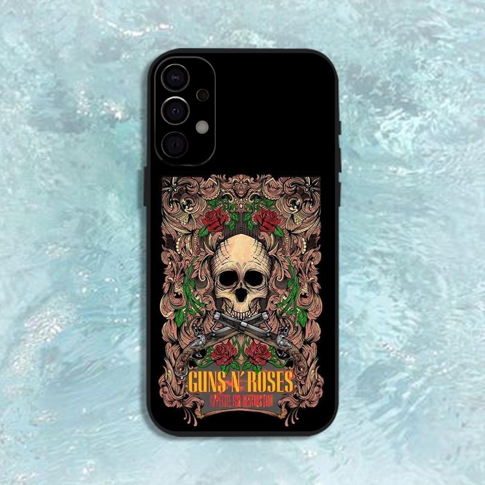 Band G-Guns N Roses Phone Case For Samsung S25,S24,S21,S22,S23,S30,Ultra,S20,Plus,Fe,Lite,Note,10,9,5G Black Cover