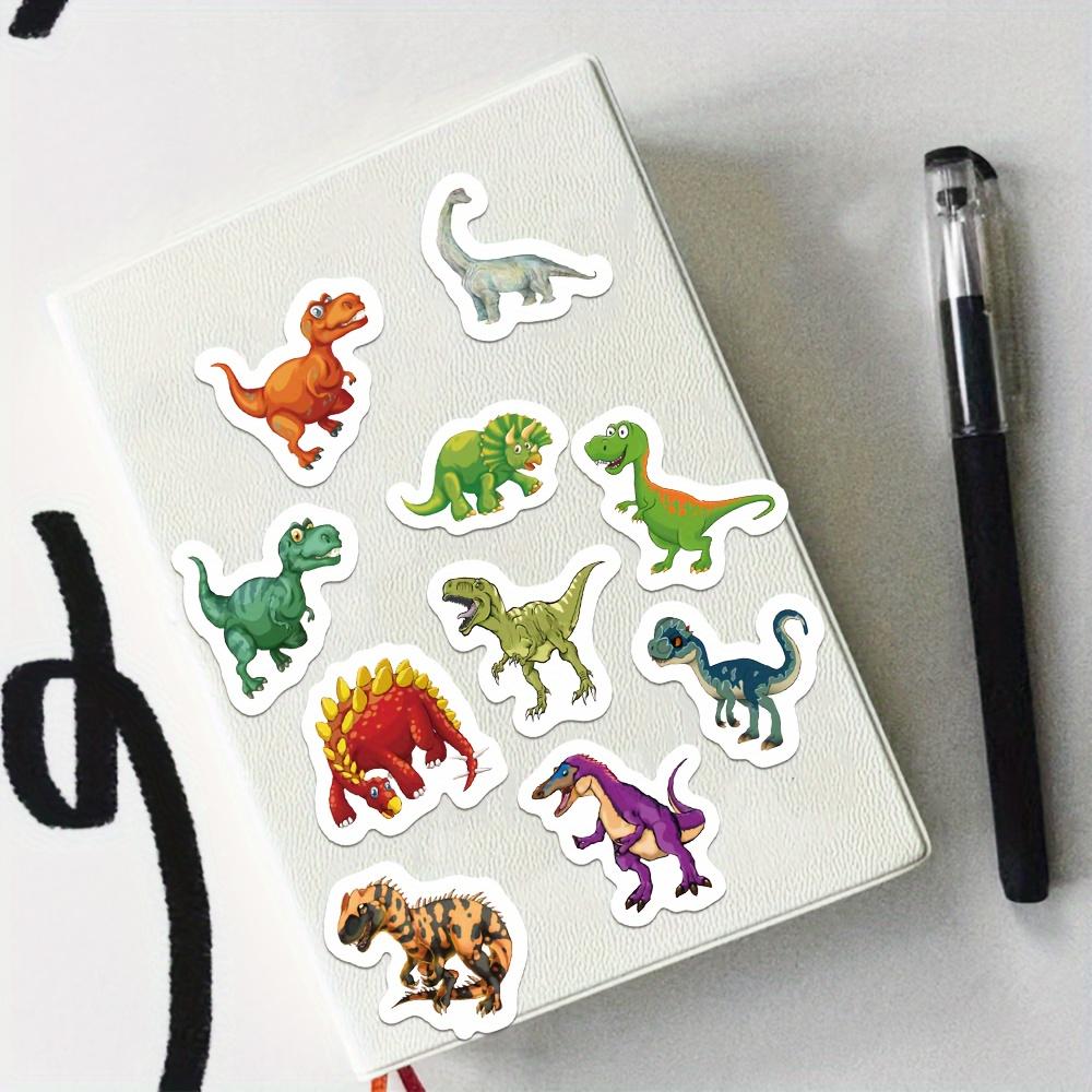 500pcs Dinosaur Stickers Colorful Self-Adhesive Decals Laptops Luggage Skateboards PVC Stickers Scrapbooking DIY Crafts Supplies