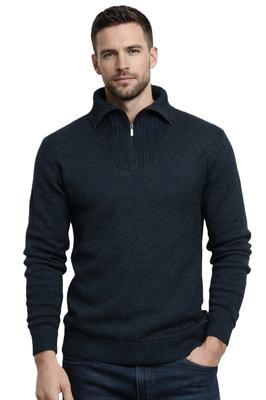 Men' Turtleneck Sweater - S8619 Navy Blue