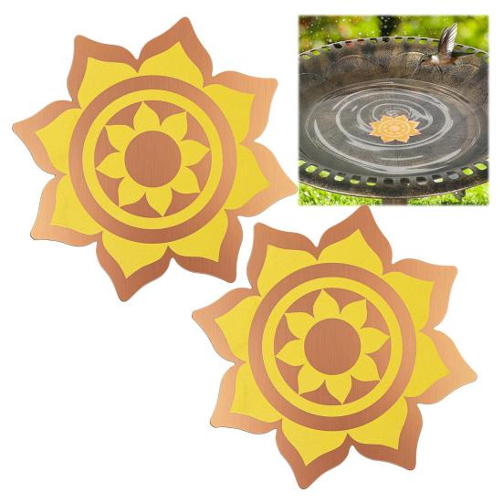 Copper Birds Bath Purification Disk 0.6mm 99.99% Pure Copper Cleaning Disk for Outdoor Birdbath Bowl Garden Fountain