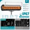 Nilight Barra Luminosa LED da 6 Pollici 2 Pezzi 50W Ambra Luci di Lavoro Off Road Spot Flood Combo Impermeabile IP67 per Camion Pickup SUV ATV UTV Barca