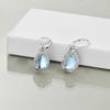 Elegante Mondstein Wassertropfen Wellen Ohrringe: Europäischer & Amerikanischer Luxus Modeschmuck
