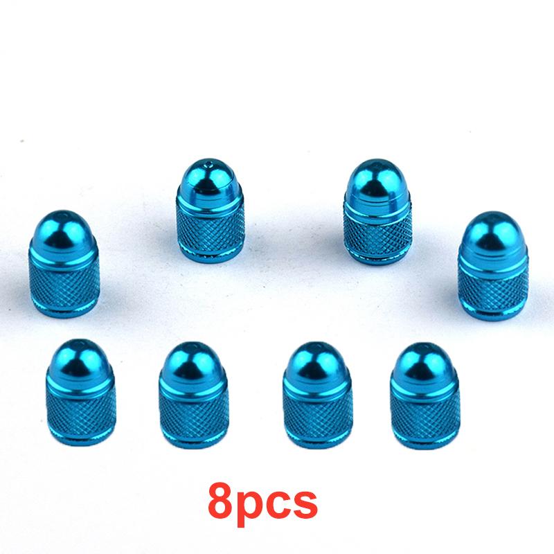 4/8pcs Aluminum Alloy Car Wheel Tire Valve Caps Bullet Tyre Valve Cap Motorcycle Bike Tire Rim Stem Cover Dust Proof Nipple Caps