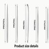 5 Pcs Stainless Steel Ceramics and Clay Sculpting Tool Set Ribbon Carving Tools for Pottery, Uncharged Crafting Accessories for Texturing and Modeling
