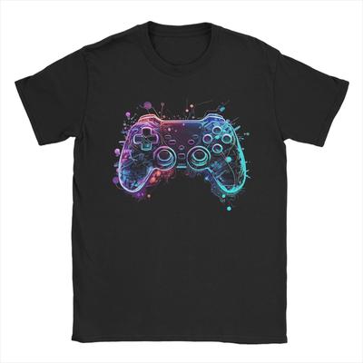 Ανδρικά T-Shirts Gamer Girl Boy Αστεία Βαμβακερά T-Shirt Κοντομάνικα T-Shirts GamePad Λαιμόκοψη O Ρούχα Καλοκαίρι