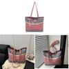 Denim Bag With Contrast Color Design For Daily Use And Students