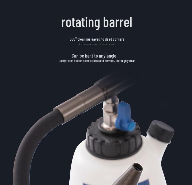 Hurricane Pneumatic High-Pressure Interior Cleaning Gun with Brush and Foam Sprayer for Car Wash