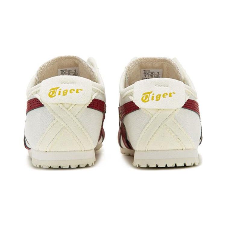 Onitsuka Tiger Comfortable Versatile Shock Absorbing Durable Low Top Casual Shoes Kids sneaker Black Red 1184A085-108
