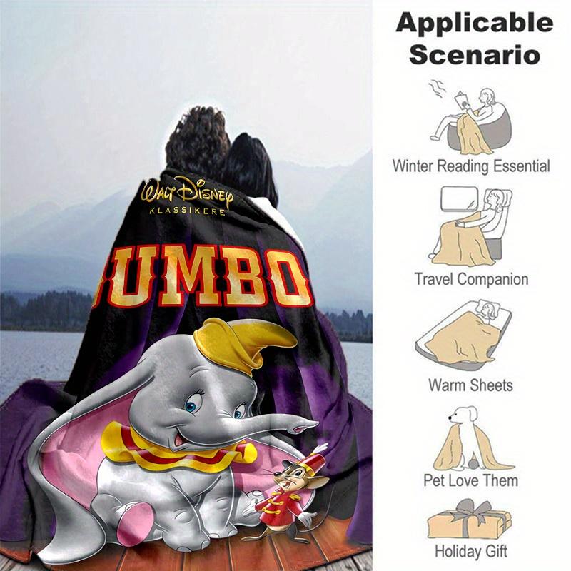 1pc, Walt Disney Dumbo Elephant Blanket Home Decor, Couch Cover, Outdoor Blanket, Gift, Flannel Bedspread
