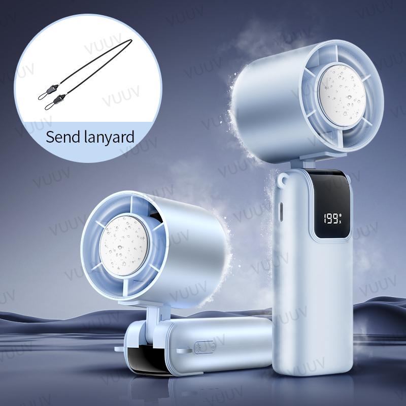 VUUV Mini USB Charging Handheld Fan Desktop Small Fan With Mobile Phone Holder Portable And Simple Outdoor Small Fan