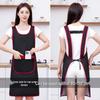Unisex Waterproof Bib Apron with Logo Print for Kitchen and Catering