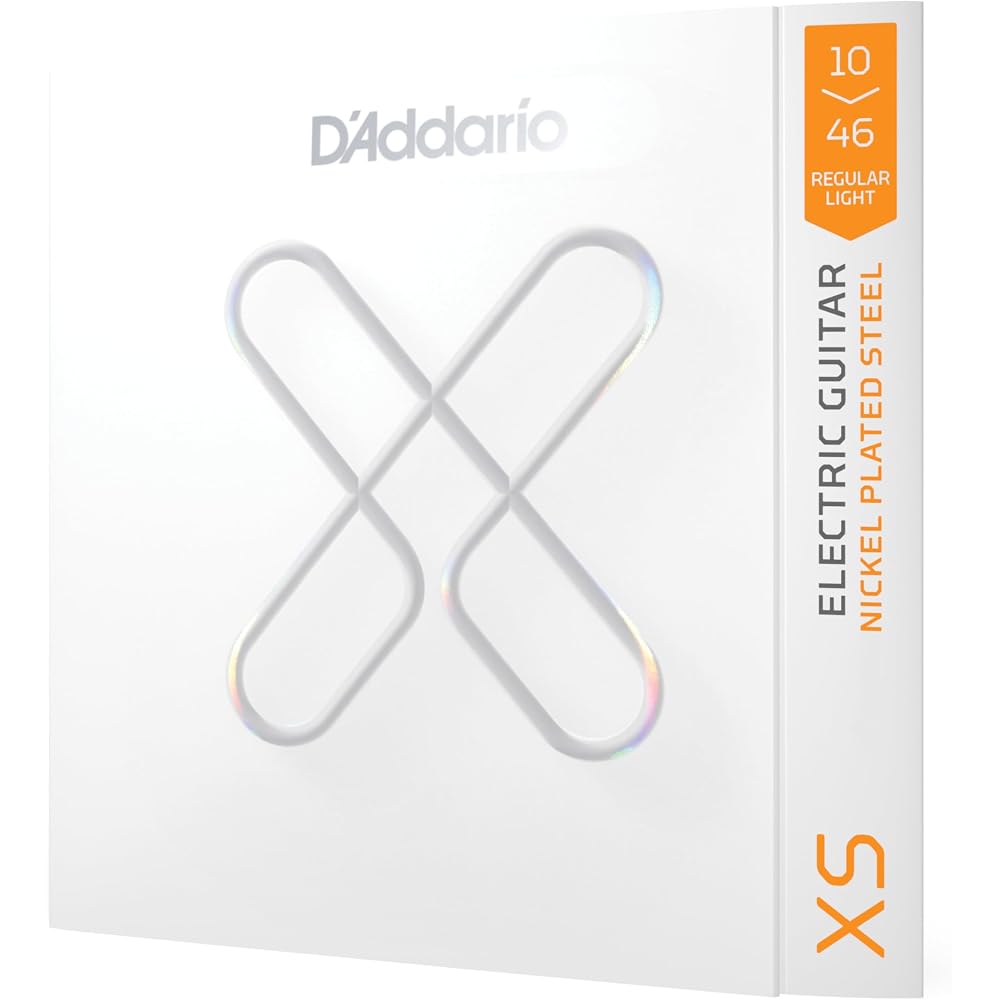 D Addario Daddario Electric Guitar Strings XS Coated Strings Nickel Regular Light .010-.046 XSE10...