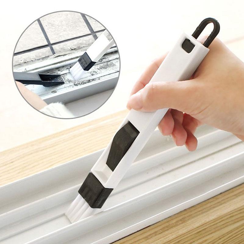 2 In1 Multipurpose Window Cleaner Groove Brush Household Keyboard Folding Tool