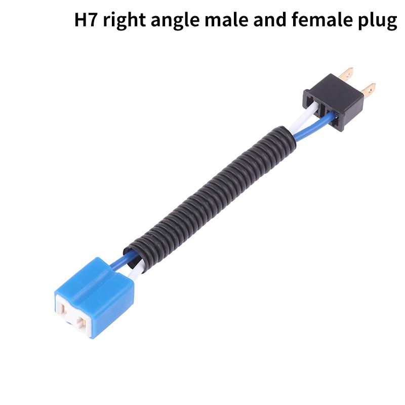 H7 H4 Car Truck Female Male Ceramic Headlight Extension Connector Plug Light Lamp Bulb Socket Adapter 12V 4A