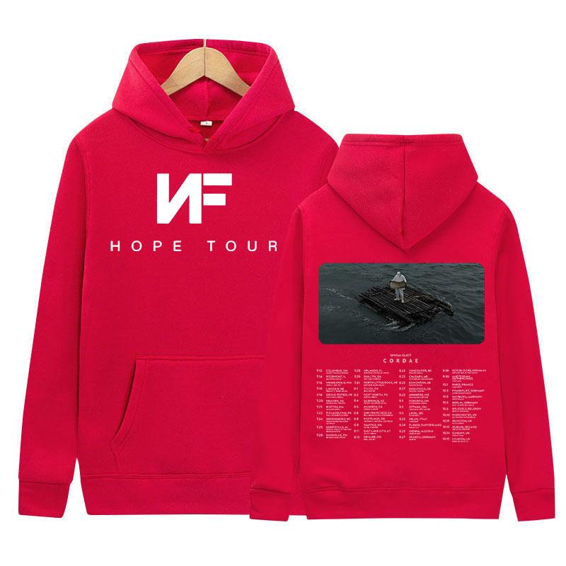Rapper NF Hope Musikalbum 2024 Neuer Hoodie Herrenmode Lässiges Übergroßes Sweatshirt Hip Hop Vintage Pullover Hoodies Streetwear