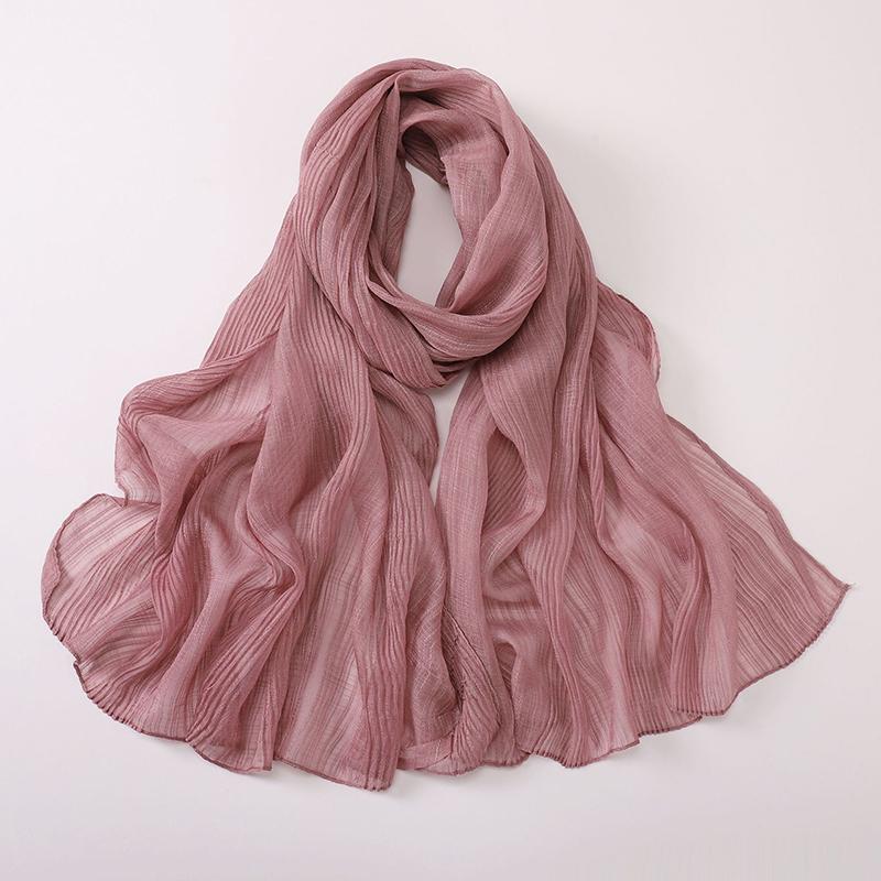 Ramadan Woman Muslim Hijabs Fashion Soft Long Scarf Shawl Plain Cotton Jersey Scarves Turban Spring Lady Wrap Shawls Headband