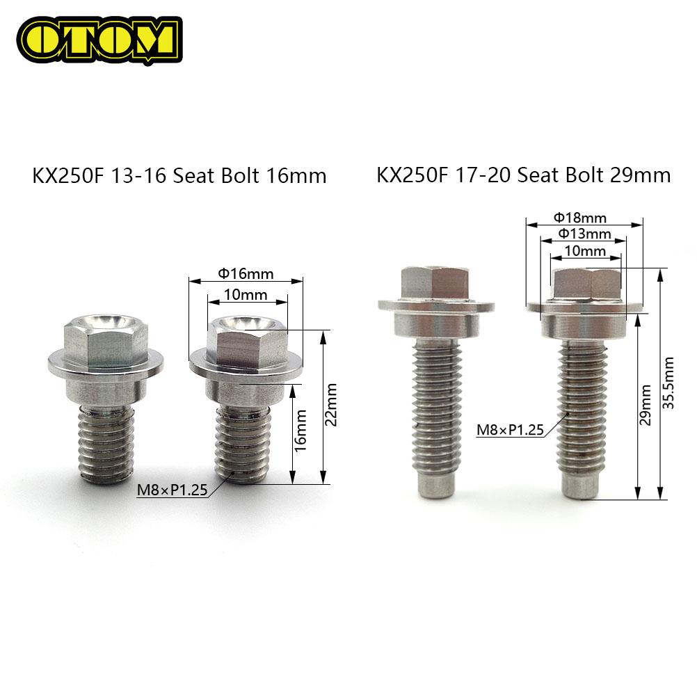 Per Moto KAWASAKI Bullone di Montaggio Sella Coperchio Laterale Vite Dado M8xP1.25 Accessori KX250F KX450F KX125 KX250 KLX250R KLX450R