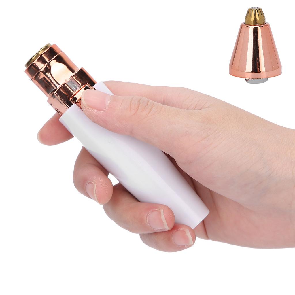 2 in 1 Rechargeable Eyebrow Hair Remover Painless Electric Lip Trimmer Facial Hair Shaver