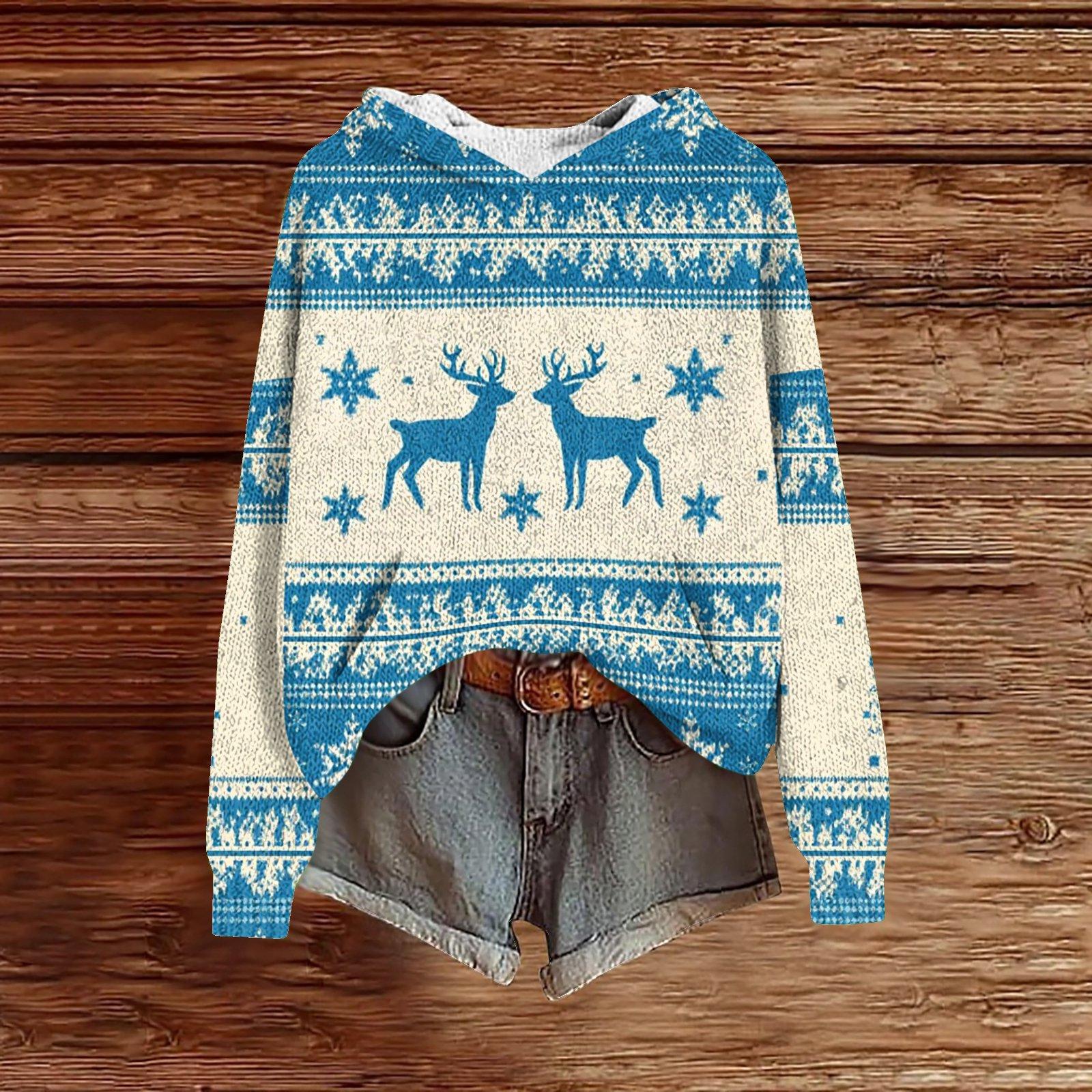 

Женские толстовки Вязаный свитер Милая рубашка Осенний пуловер Толстовка с капюшоном XL