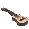 1/12 Scale Dollhouse Miniature Wooden Guitar Mini Guitar Display Model Dollhouse