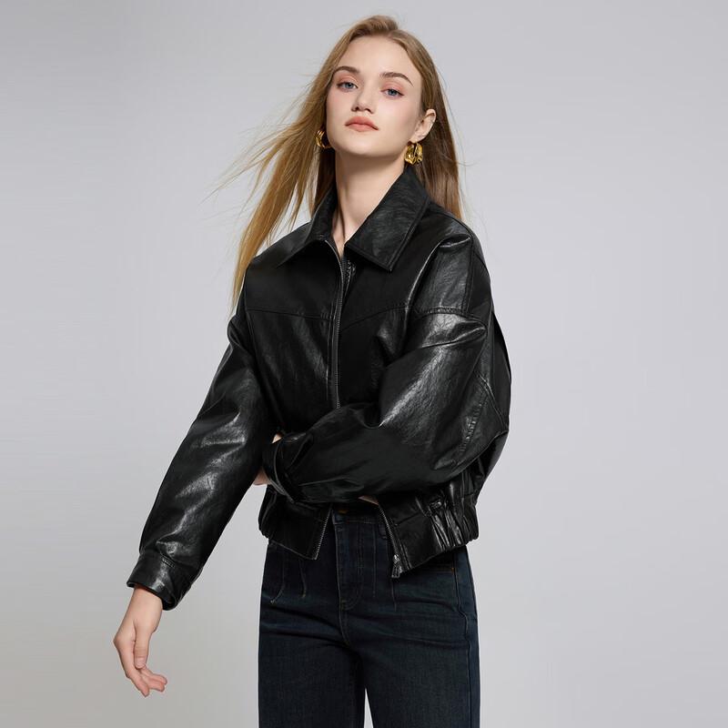 

TATU Women s Chic Short White Duck Down Motorcycle Jacket M