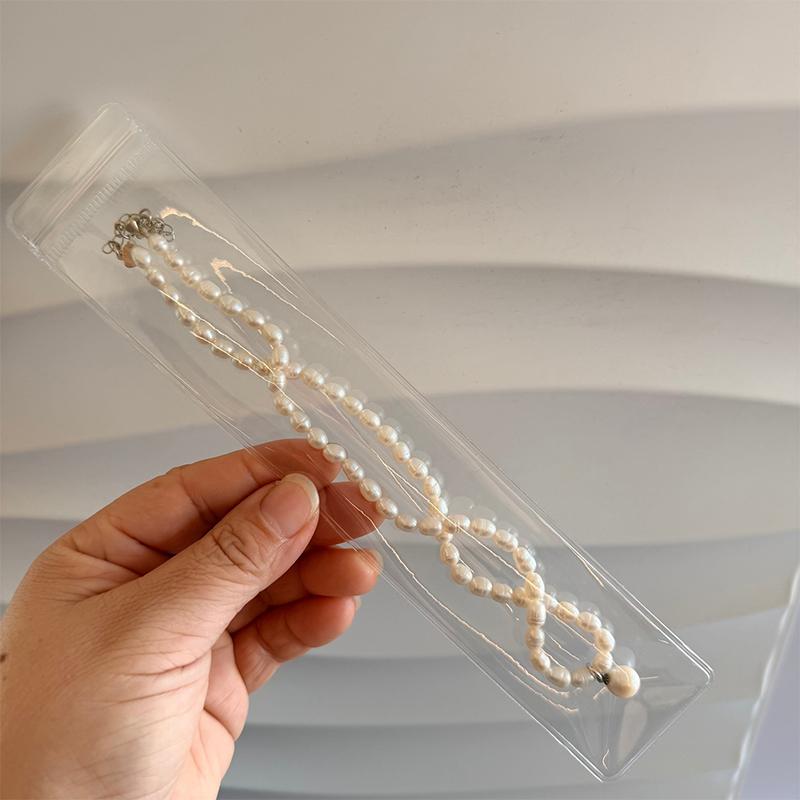10/20 ks Průhledné PVC sáčky na šperky Taštičky Antioxidační úložný sáček Na náušnice Náhrdelník Náramek Display Balicí sáček