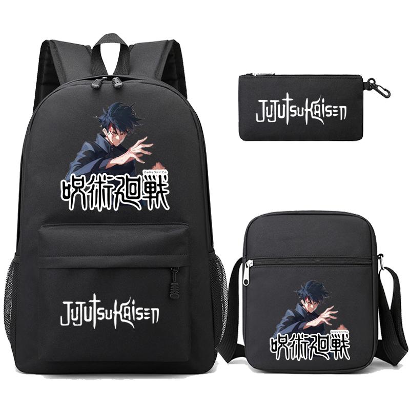 3 teile/satz Anime Rucksack für Jungen Mädchen Leichte Taschen Hildren Schul Student Kawaii Rucksack Zurück Zu Schule