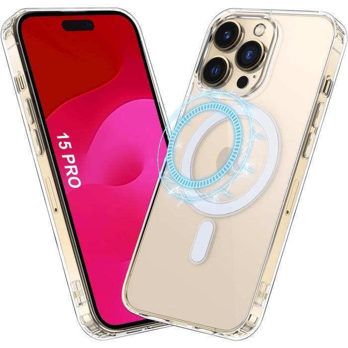 Coque de Protection - BOOLING - iPhone 15 Pro - TPU Transparent - Antichoc - Magnétique