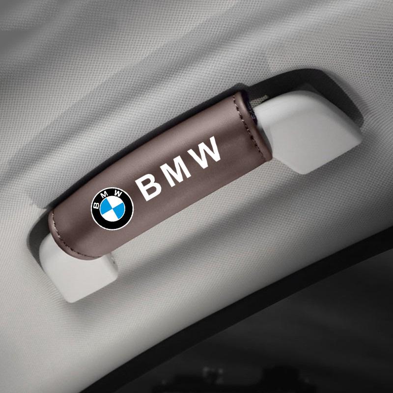 WKRA1 2pc Leather Car Roof Armrest Pull Cover Handle Glove For BMW X3 X5 X6 F30 F34 F10 F20 G20 G30 G01 G02 G05 F15 F16 1 3 5 7 Series