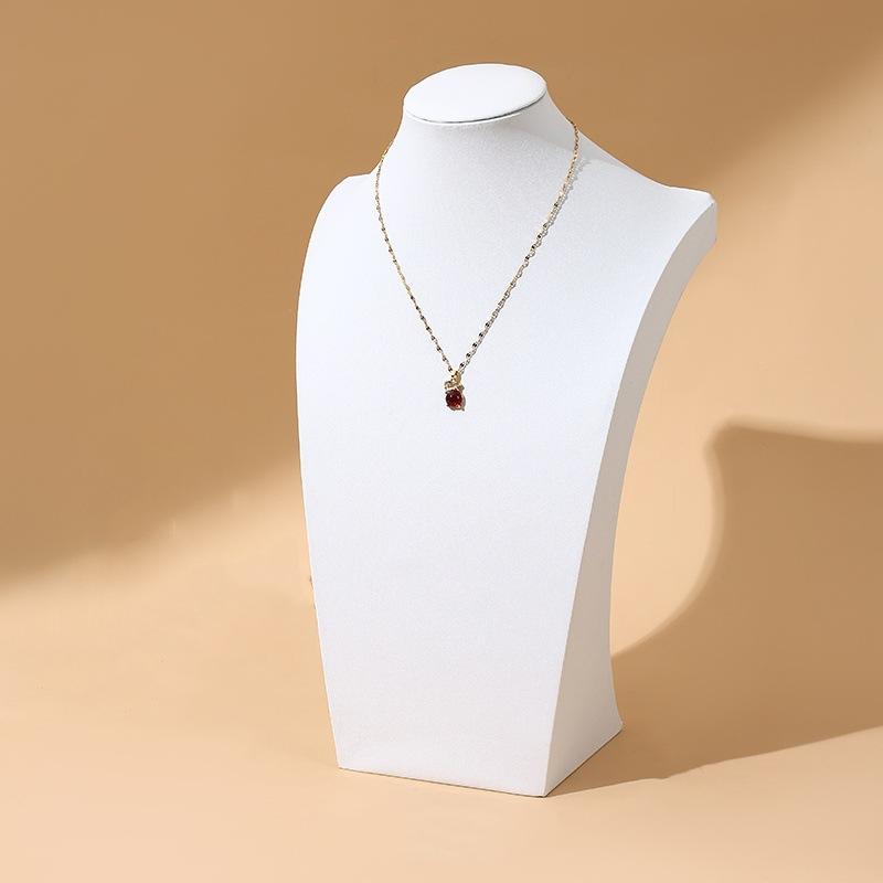 Flannel Necklace Display Stand Jewelry Neck Mould Jewelry Stand Portrait Model Neck Counter Jewelry Display Props