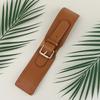 Elastic women's waist seal square pin buckle fashion belt Stretch wide belt with suit jacket