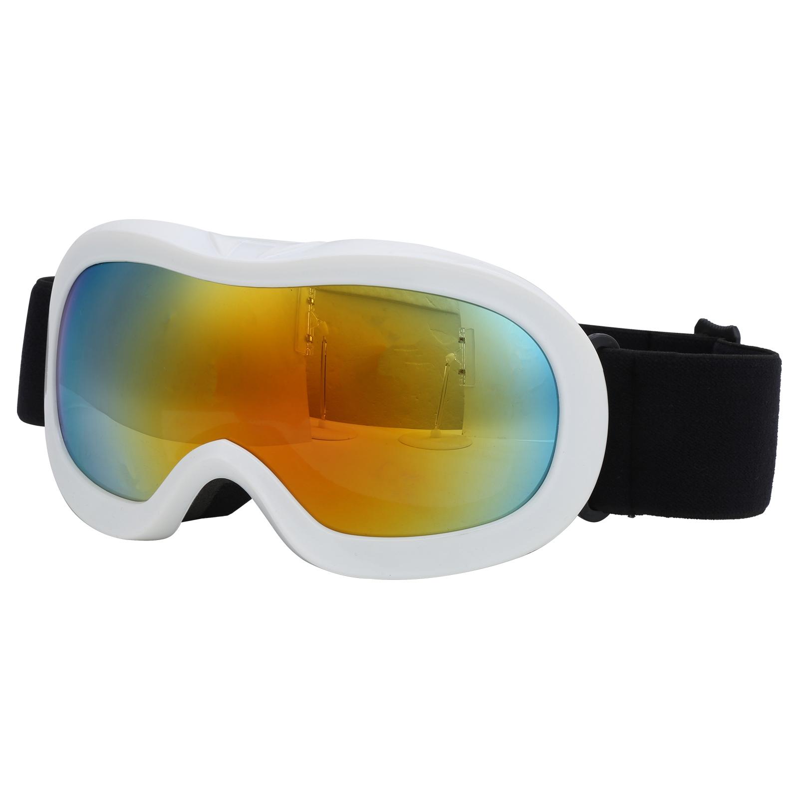 

Children Ski Snowboard Goggles DoubleLayer Lenses AntiFog UV Protection Snow Goggles(White )