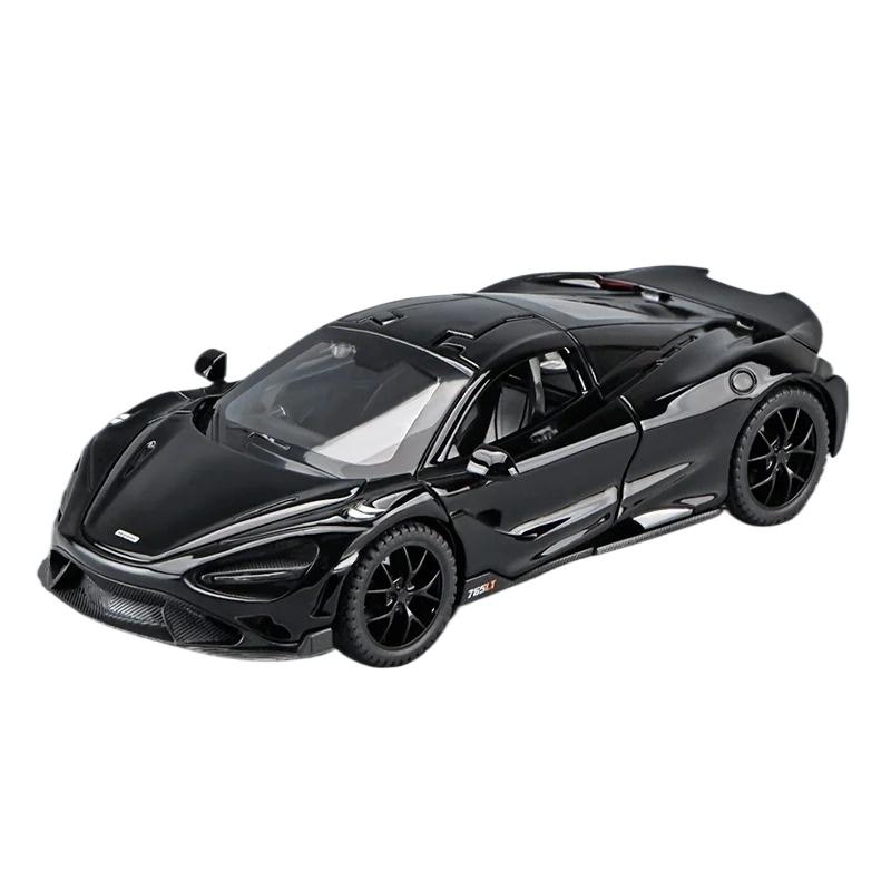 1/32 Mclaren 765LT Supercar Series Metal Alloy Diecast Model Car Fine Decorative Ornaments DIY Self Designed Gifts for Boyfriend