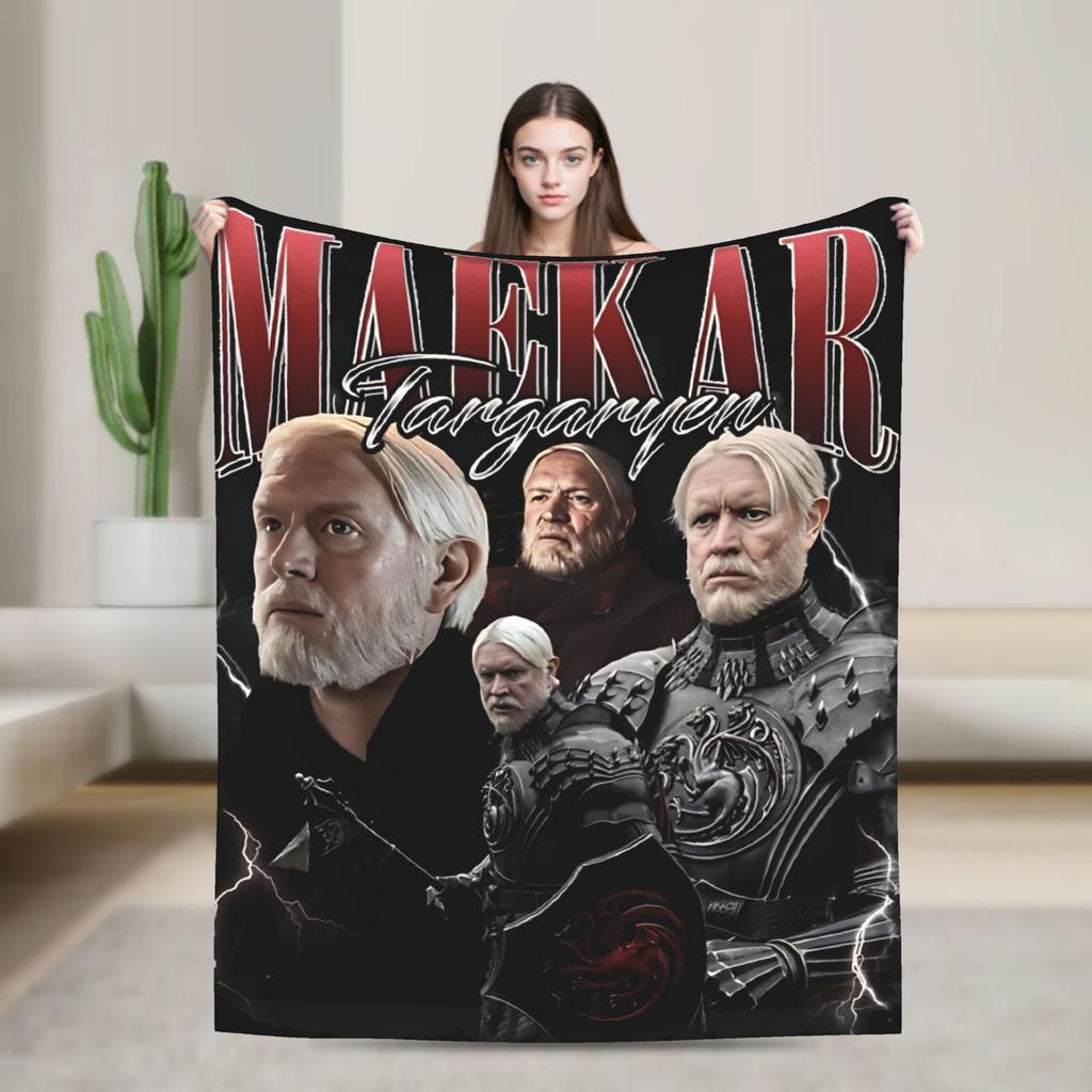 Super Warm Blanket Students Travel Prince Baelor Targaryen Memorial Throw Blanket Flannel Bedspread For Couch Sofa Bed Cover